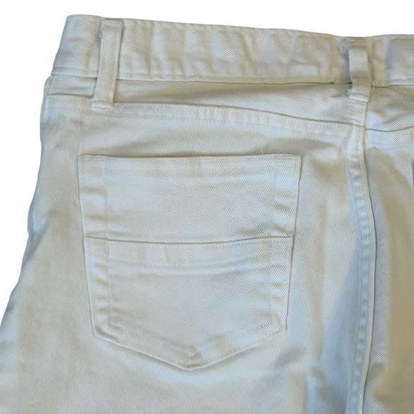 GAP Flare Wide Leg Long and Lean White Denim Jeans Size 8 - Picture 7 of 9